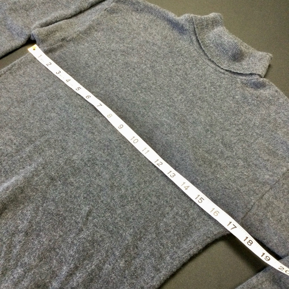 Men's Manhattan Sport Sweater turtleneck , L, Grey - Picture 5 of 10